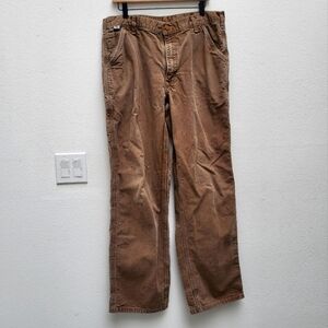Carhartt flame resistant khaki thick pants 36x34